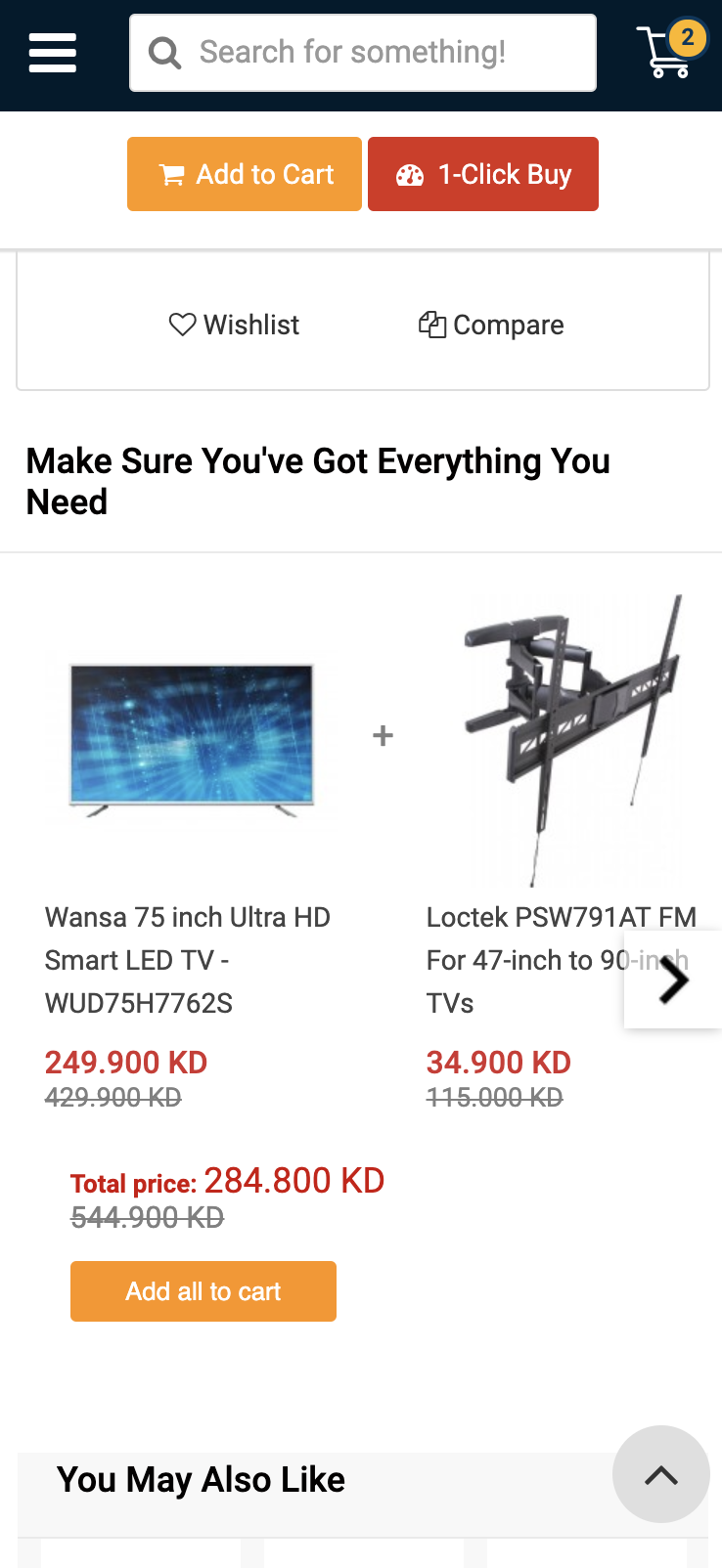 frequently bought by customers who also bought on mobile