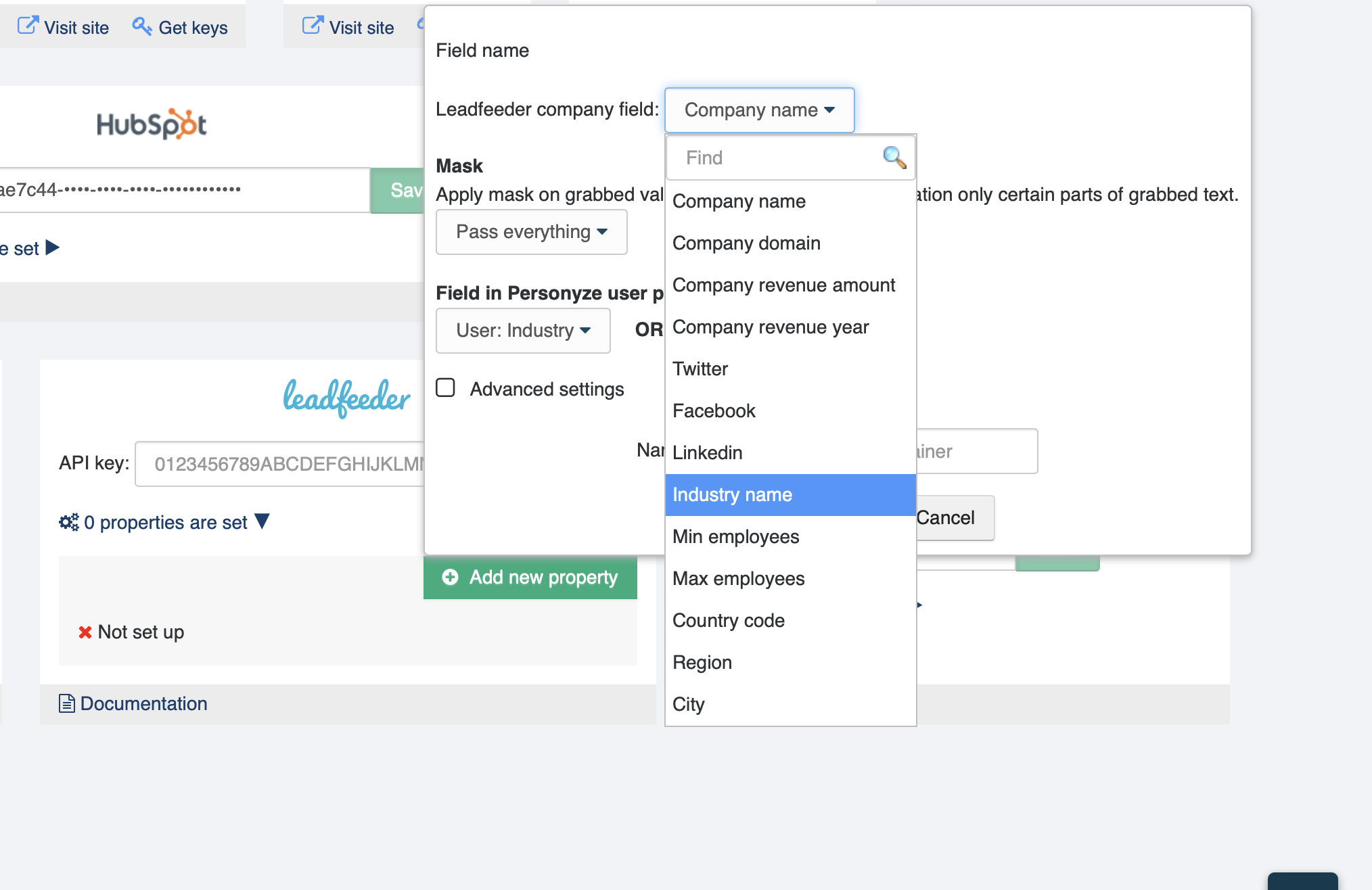 personalization with leadfeeder data